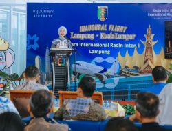 Bandara Radin Inten II Kembali Buka Layanan Internasional, Wagub Jihan Nurlela Lepas Penerbangan Perdana Rute Lampung–Kuala Lumpur